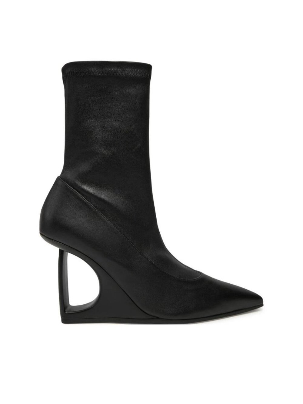 Vic Matié Tronc Pulp 101 Black Sculptural Heel Sock Booties EU 41 US 10